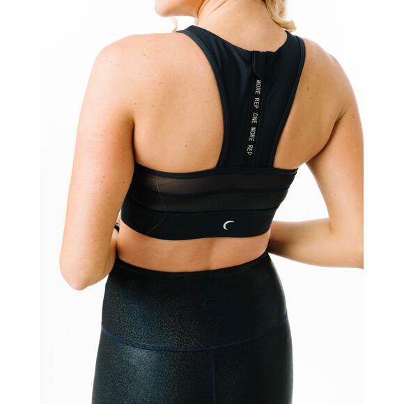 Zyia Active All Star Sports Bra In Navy Blue - Picture 2 of 5